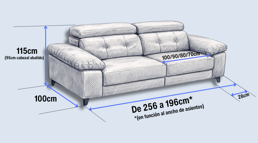 medidas flavio sofa