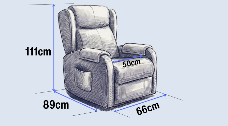 medidas sillón pluton
