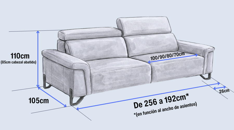 medidas delta sofa