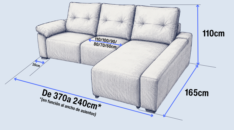 medida chaiselongue rio